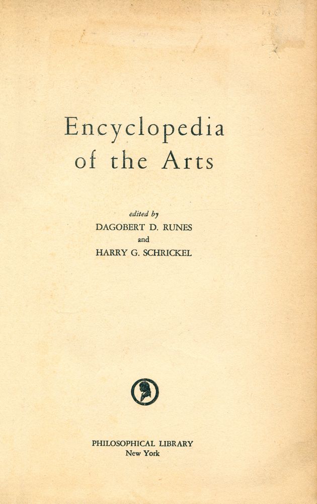 『ENCYCLOPEDIA OF THE ARTS』 1