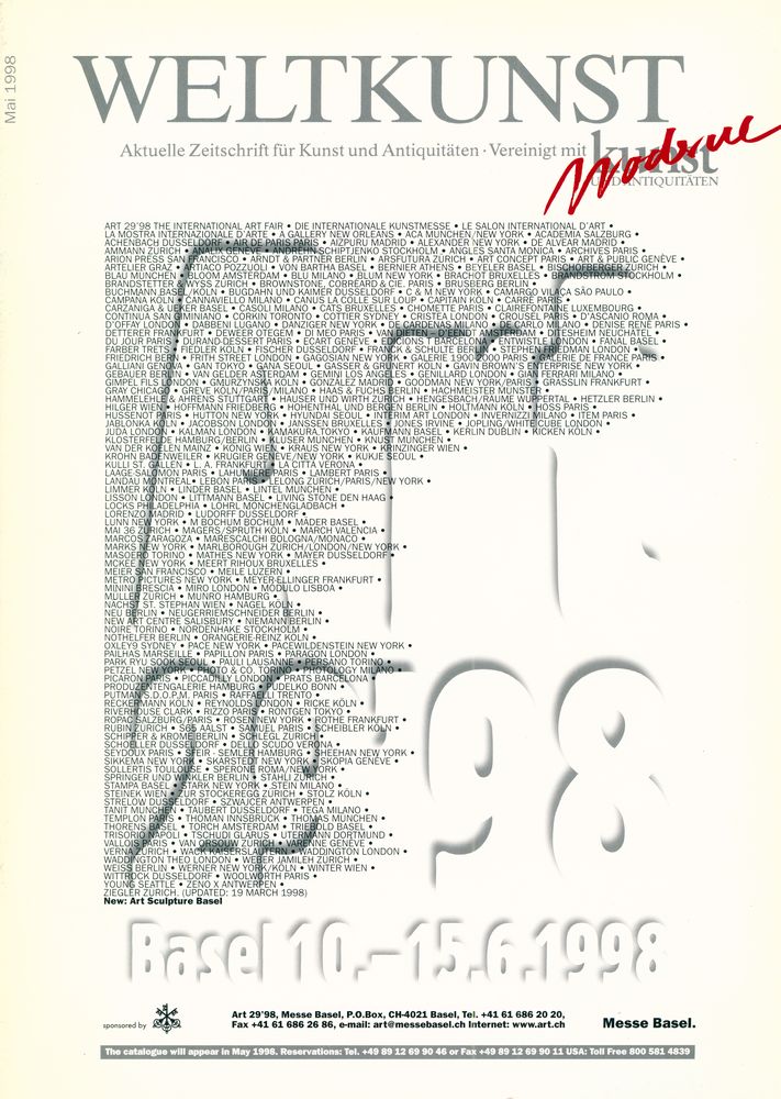 『WELTKUNST』 Mai 1998 1