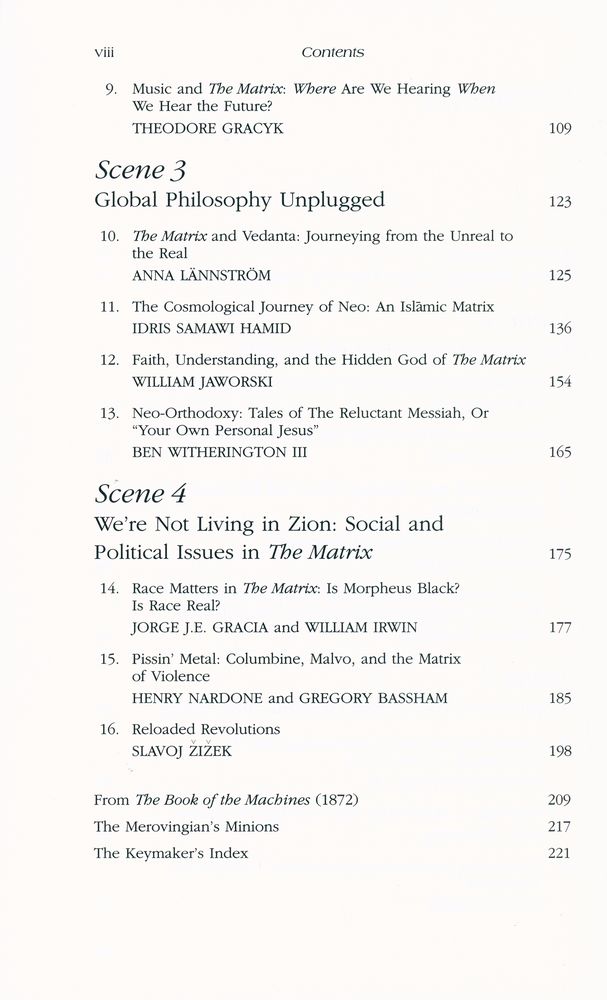 『More Matrix and philosophy : revolutions and reloaded decoded』 3