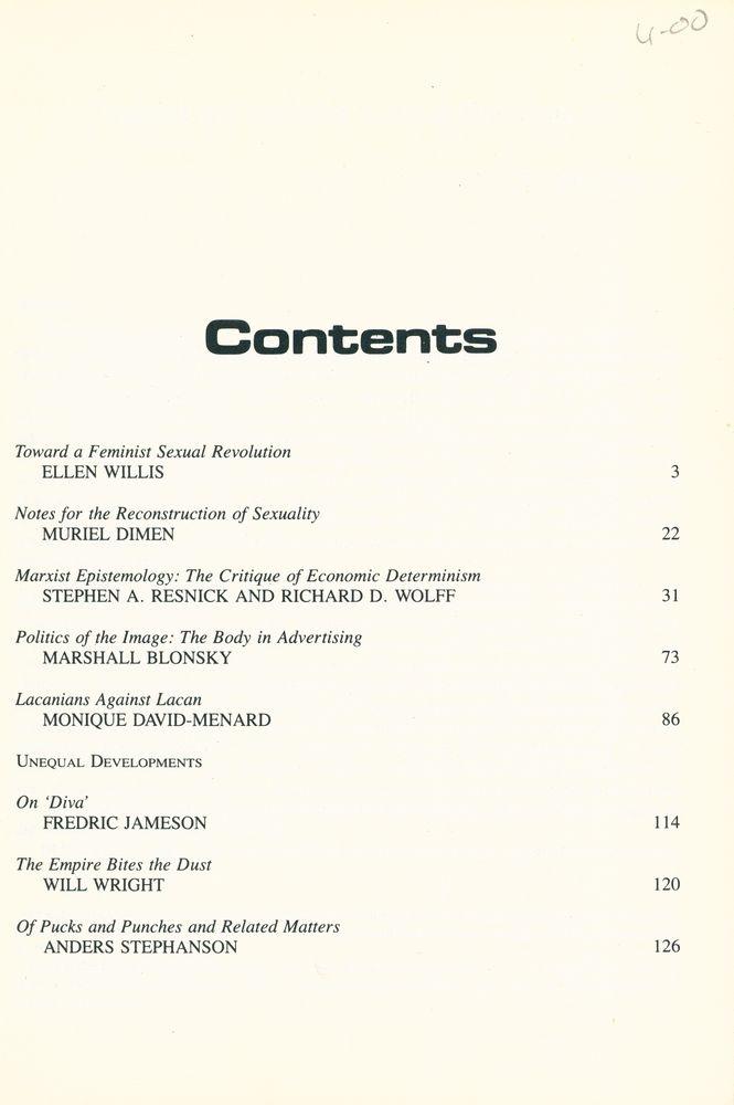 『SOCIAL TEXT』 6 FALL 1982 2