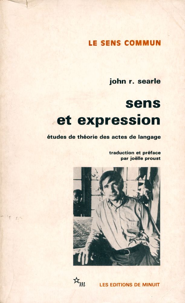 『sens et expression : études de théorie des actes de langage』 1