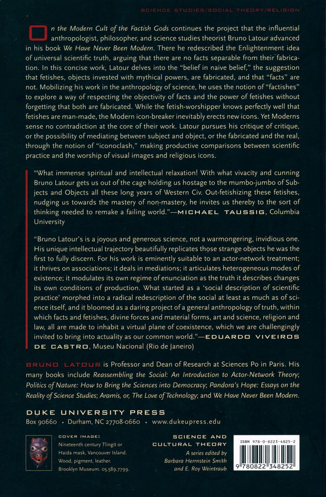 『ON THE MODERN CULT OF THE FACTISH GODS』 3
