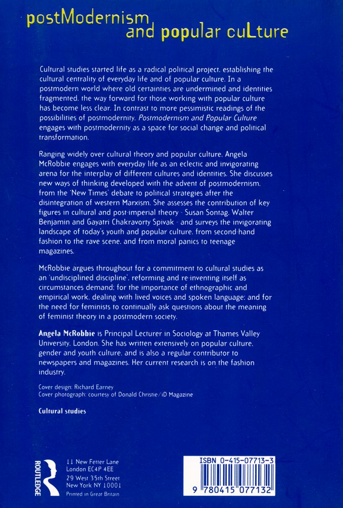 『postmodernism and popular culture』 3