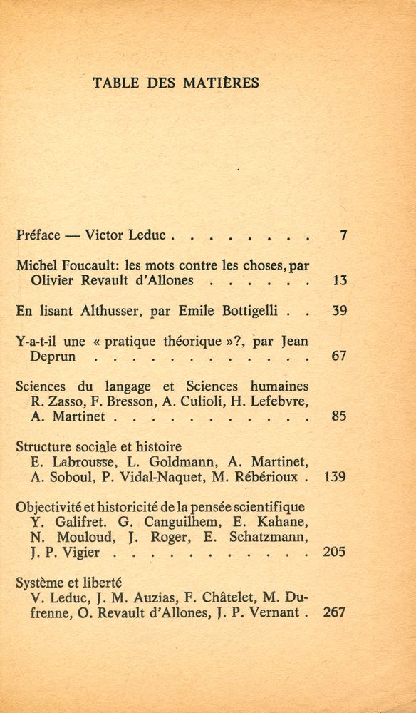 『Structuralisme et marxisme』 2