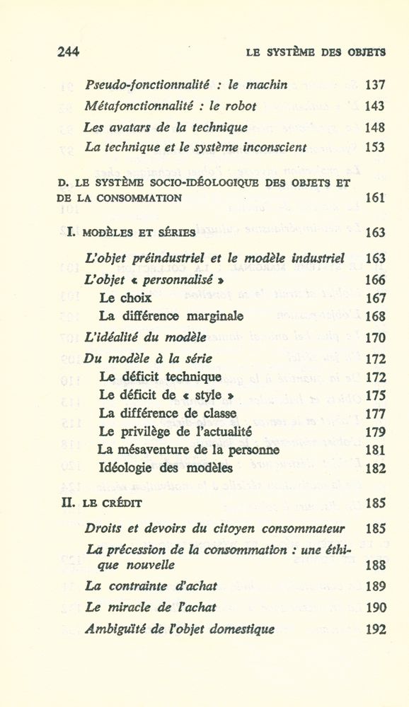 『LE SYSTÉME DES OBJETS : La consommation des signes』 5