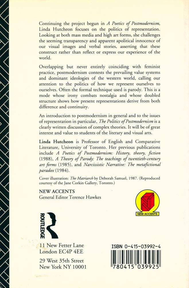 『The politics of postmodernism』 4