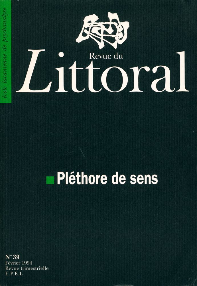 『Revue du Littoral』 Nº39 Février 1994 1