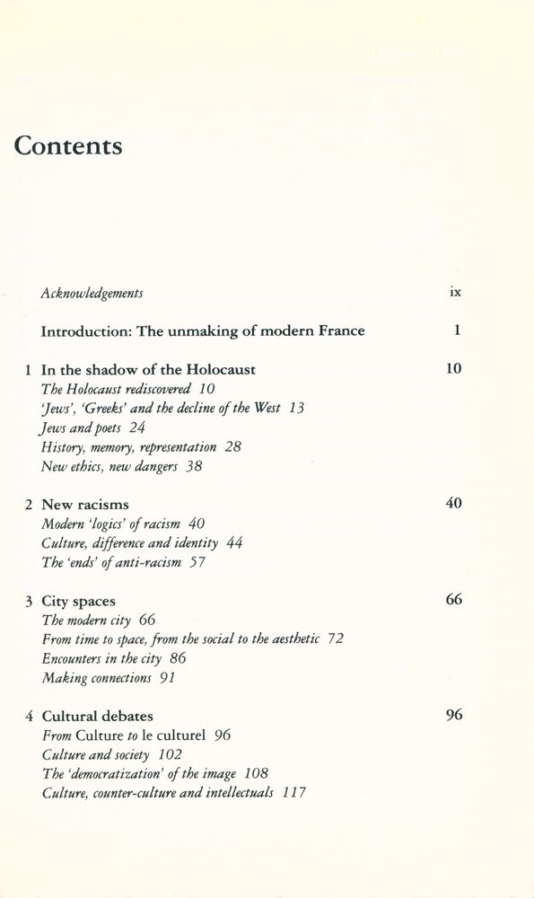 『Facing postmodernity : contemporary French thought on culture and society』 2