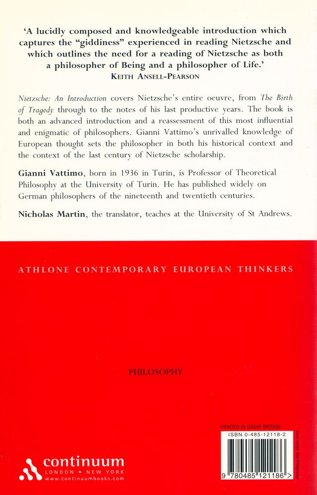 『Nietzsche : an introduction』 4
