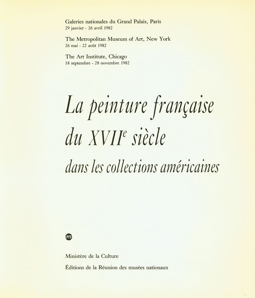 《La peinture française du XVIIe siècle dans les collections américaines》 2