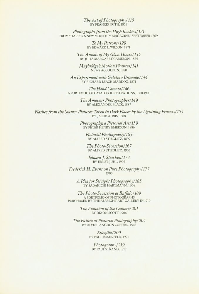 『PHOTOGRAPHY : ESSAYS & IMAGES』 3