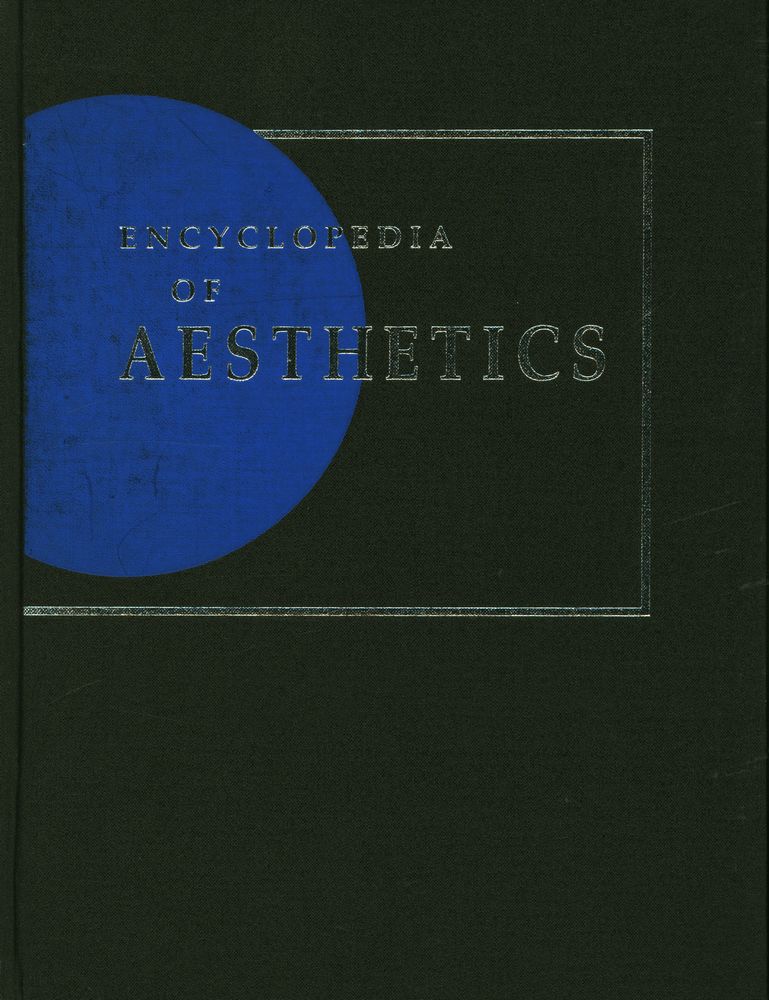 『ENCYCLOPEDIA OF AESTHETICS VOLUME 4』 1