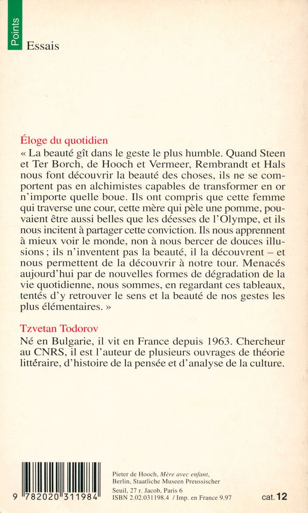 『Éloge du quotidien : Essai sur la peinture hollandaise du XVIIe siècle』 4