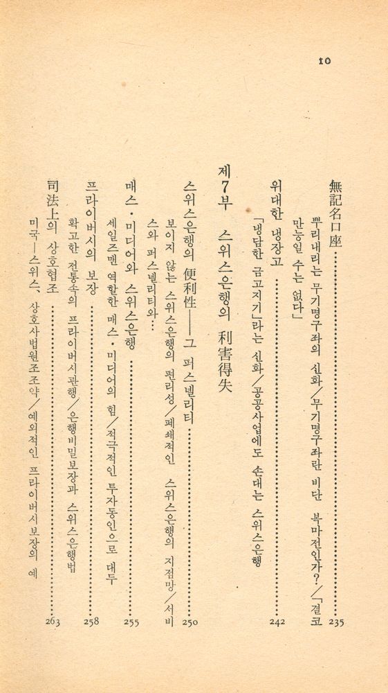 『中央新書 62 - 秘話 · 스위스 銀行(중앙신서 62 - 비화 · 스위스의 은행)』