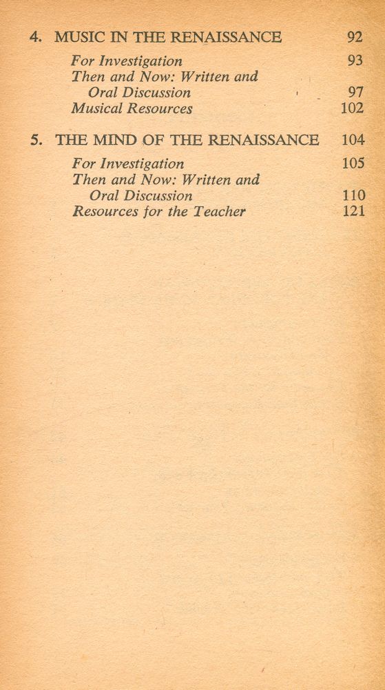 『Teacher's Manual for Europe Reborn : The Story of Renaissance Civilization』 3