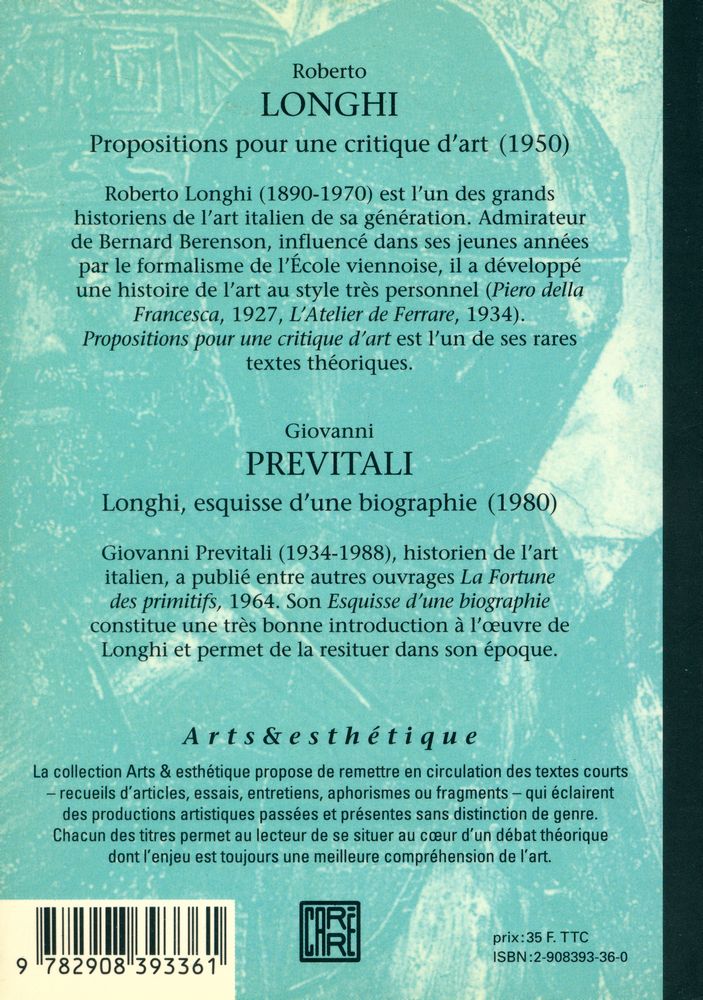 『Propositions pour une critique d'art』 3