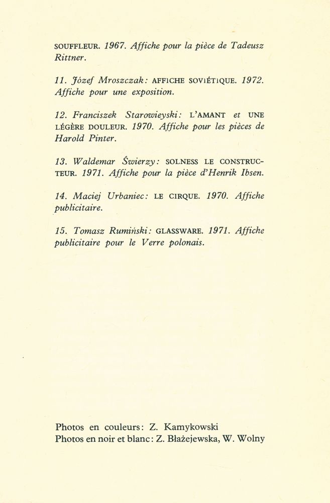 『L'AFFICHE POLONAISE CONTEMPRAINE』 3