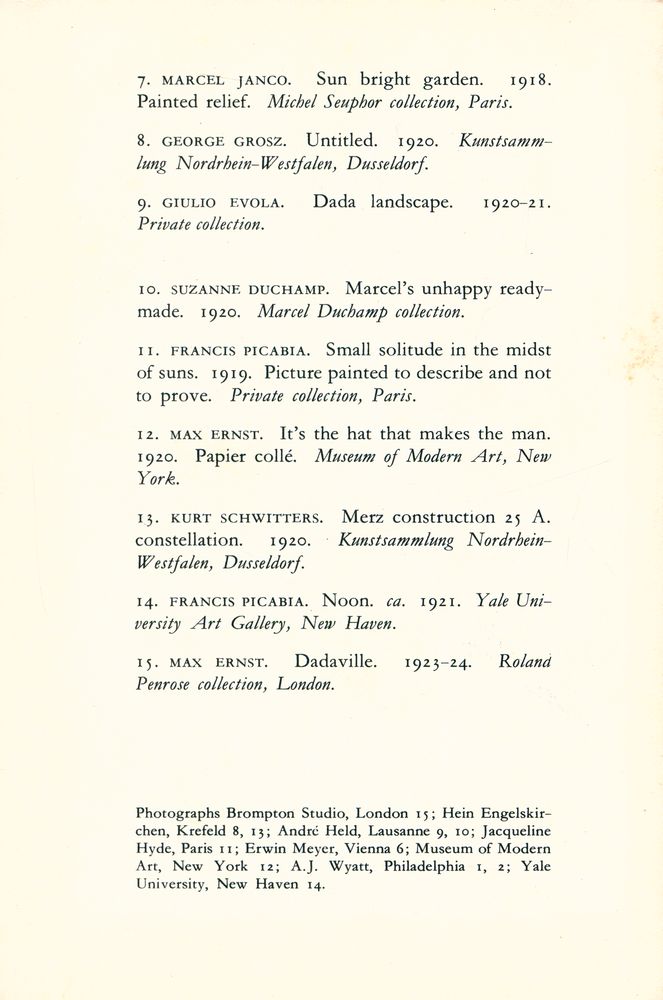 『Dada : 1915 - 1923』 3