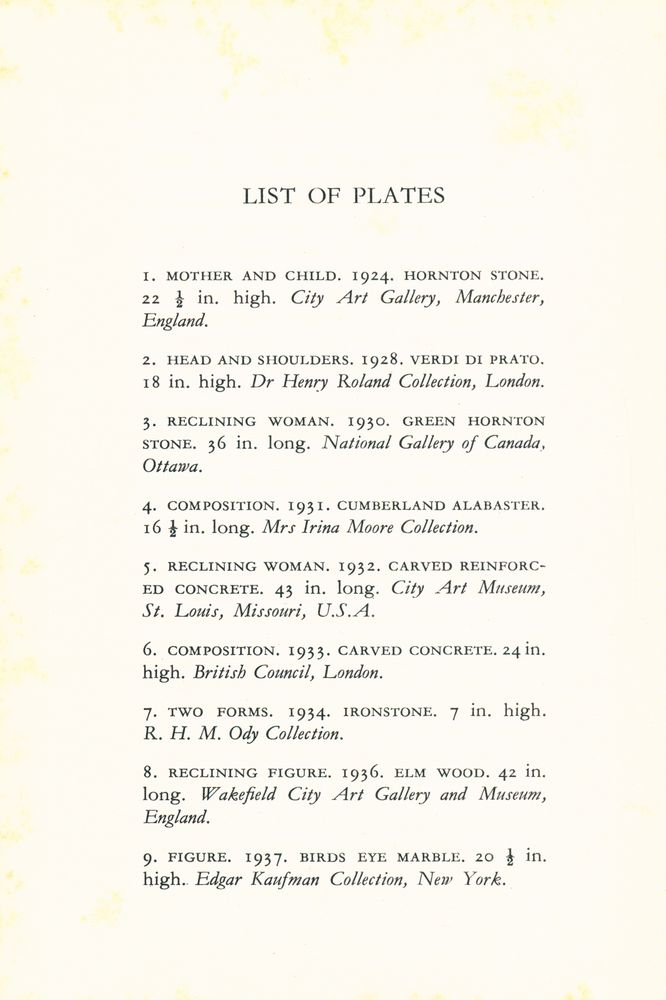 『Henry Moore : SCULPTURES』 2
