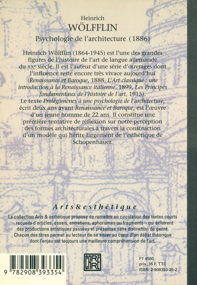 『Prolégomènes à une psychologie de l'architecture』 3