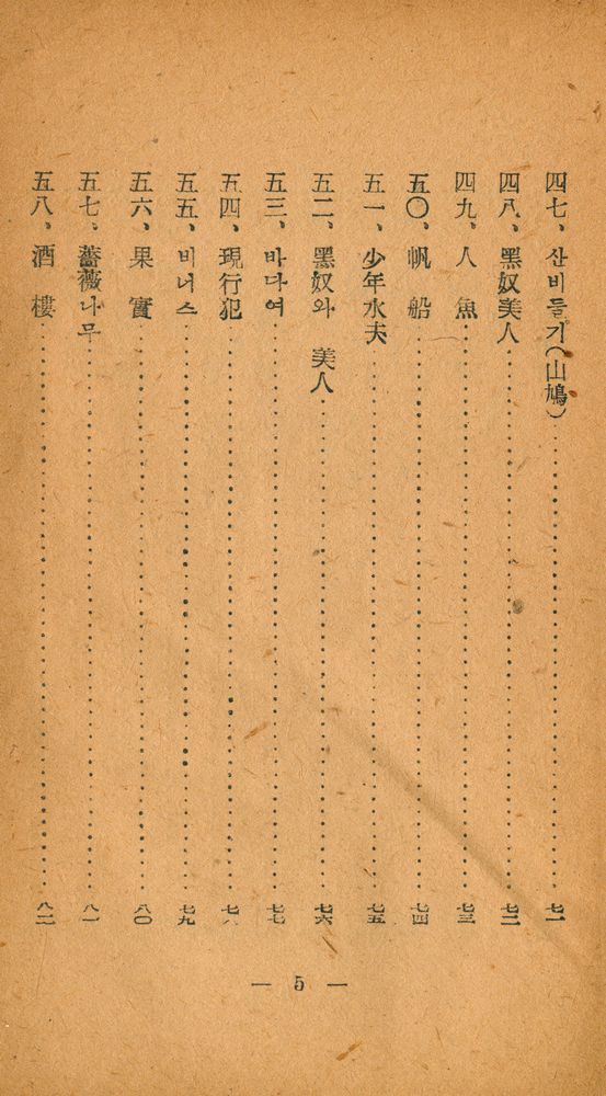『世界名作 詩人選集 - 꼭토詩集(세계명작 시인선집 - 꼭토시집)』 6