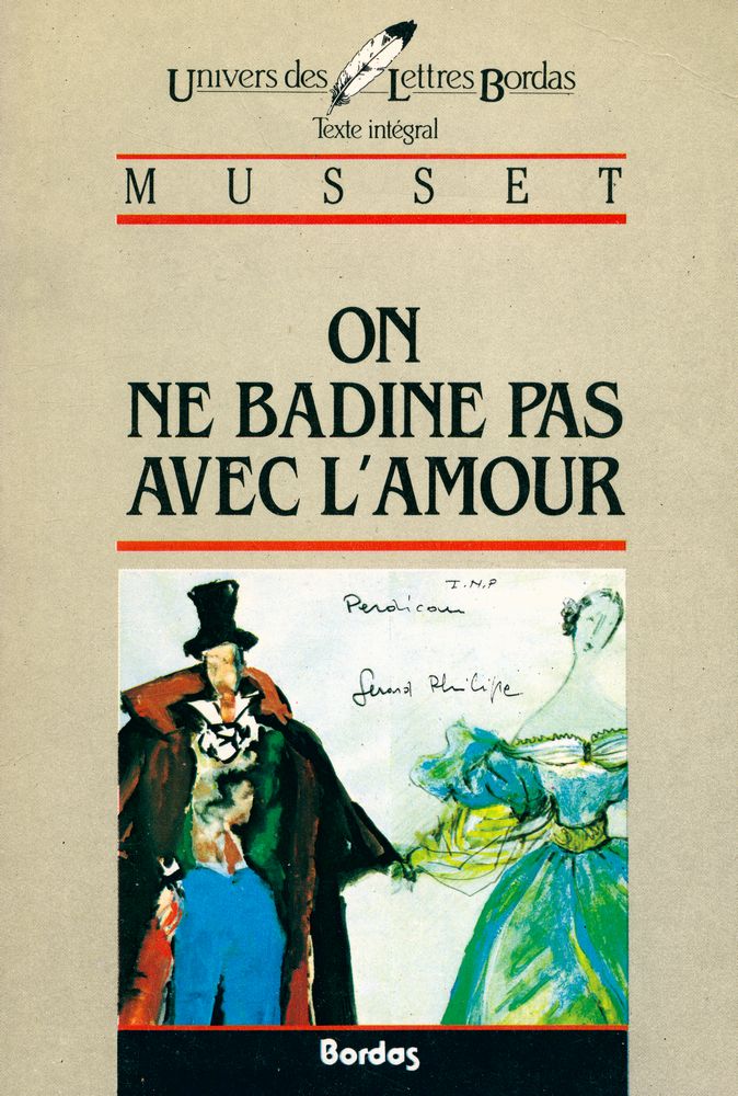 『ON NE BADINE PAS AVEC L'AMOUR : IL FAUT QU'UNE PORTE SOIT OUVERTE OU FERMÉE』 1