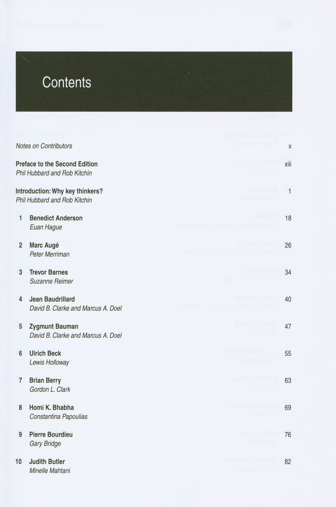 『Key Thinkers on Space and Place』 2