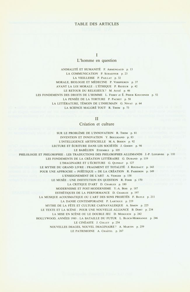 『ENCYCLOPÆDIA UNIVERSALIS : SYMPOSIUM LES ENJEUX』 2