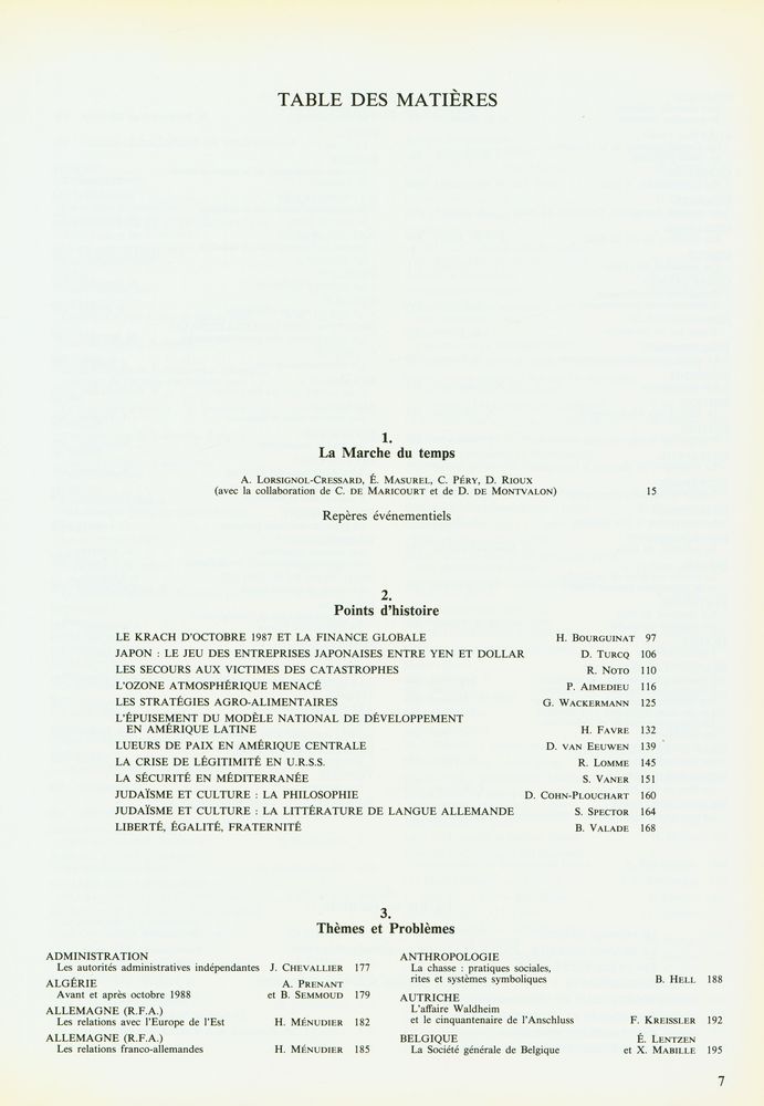 『ENCYCLOPÆDIA UNIVERSALIS : 1989 UNIVERSALIA : La politique, les connaissances, la culture en 1988』 2