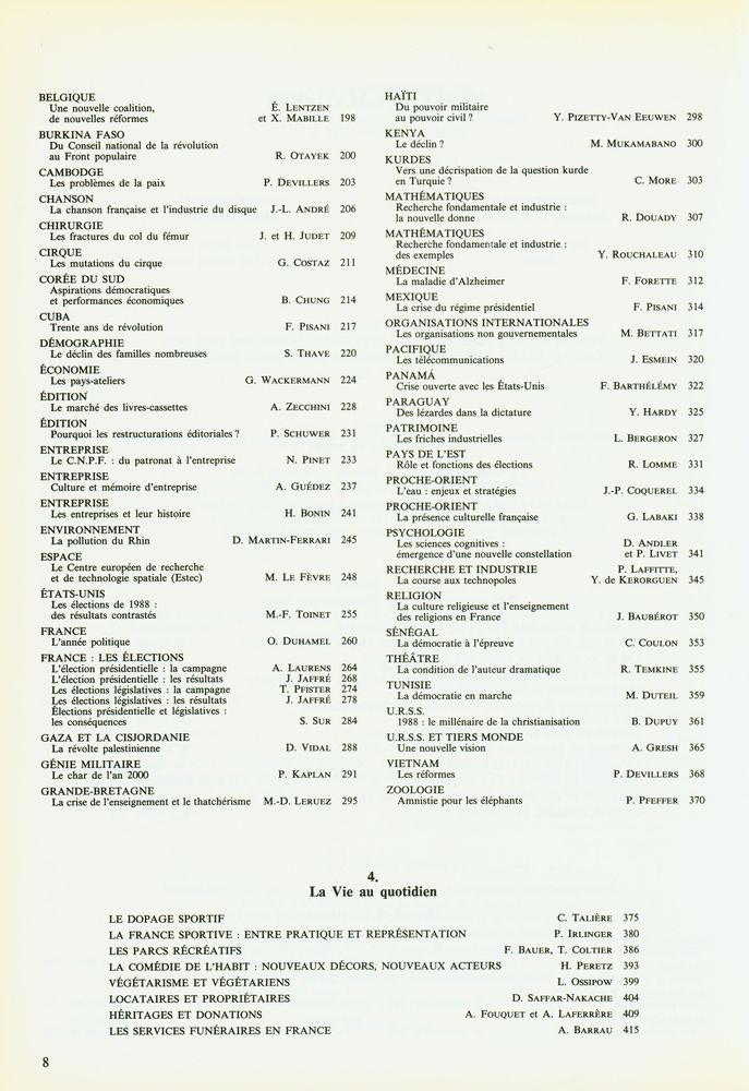 『ENCYCLOPÆDIA UNIVERSALIS : 1989 UNIVERSALIA : La politique, les connaissances, la culture en 1988』 3