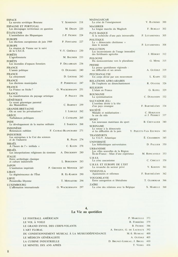 『Encyclopædia UNIVERSALIS : 1990 UNIVERSALIA : La politique, les connaissances, la culture en 1989』 3