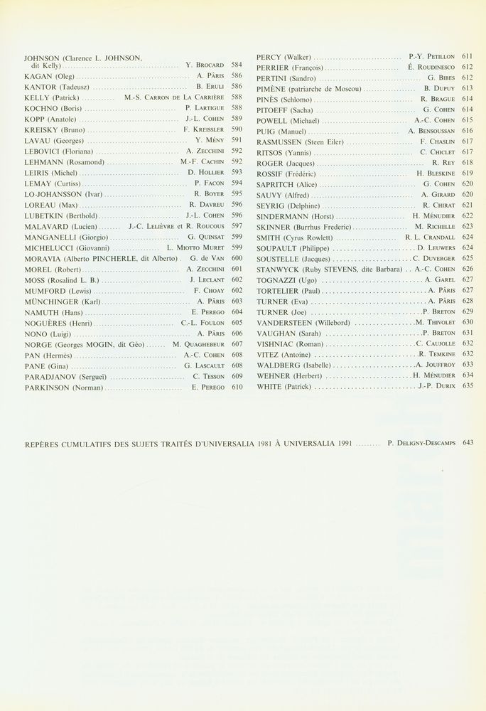 『Encyclopædia UNIVERSALIS : UNIVERSALIA 1991 : La politique, les connaissances, la culture en 1990』 6