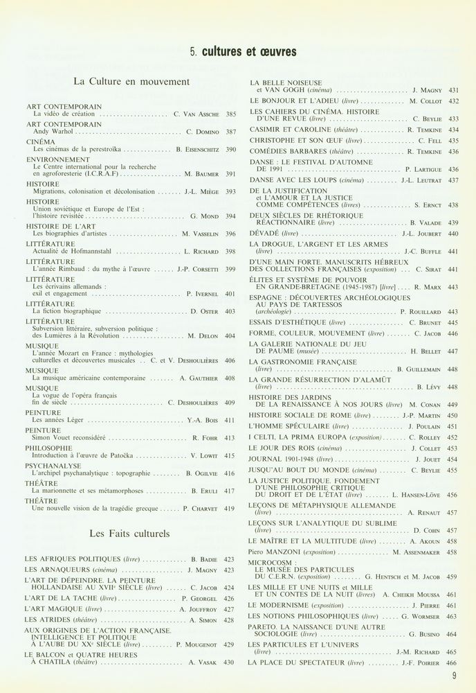 『Encyclopædia UNIVERSALIS : UNIVERSALIA 1992 : La politique, les connaissances, la culture en 1991』 4