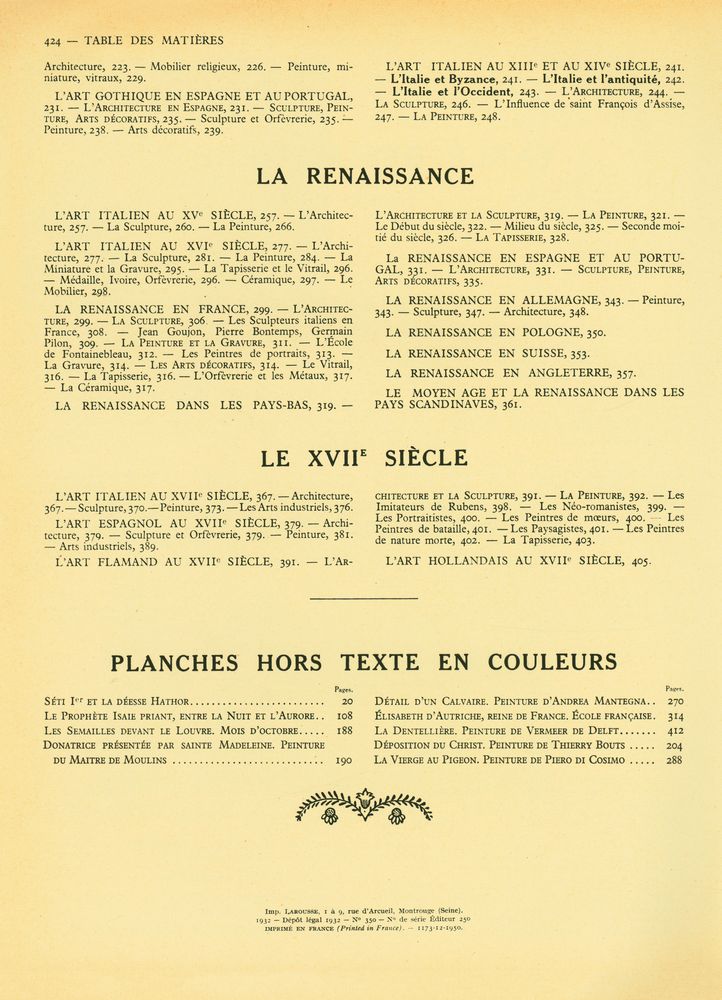 『L'ART DES ORIGINES A NOS JOURS : TOME PREMIER』 4