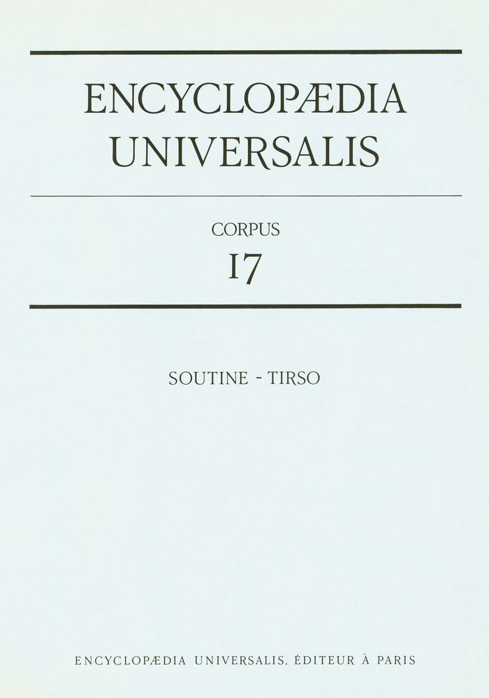 『ENCYCLOPÆDIA UNIVERSALIS - CORPUS 17 : SOUTINE - TIRSO』 2