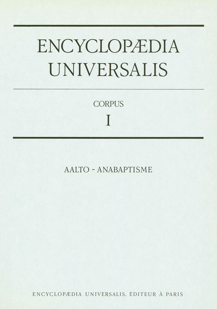 『ENCYCLOPÆDIA UNIVERSALIS - CORPUS』 2