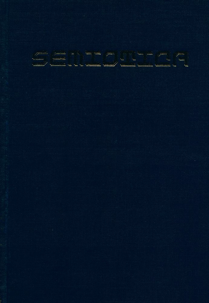 『SEMIOTICA』 1983 Volume 47 - 1/4 1