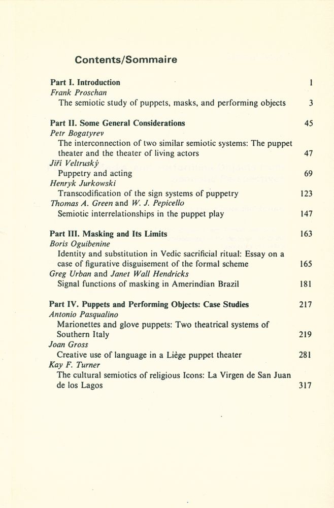 『SEMIOTICA』 1983 Volume 47 - 1/4 3