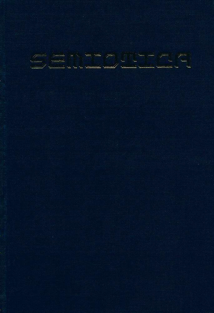『SEMIOTICA』 1975 Volume 15 1