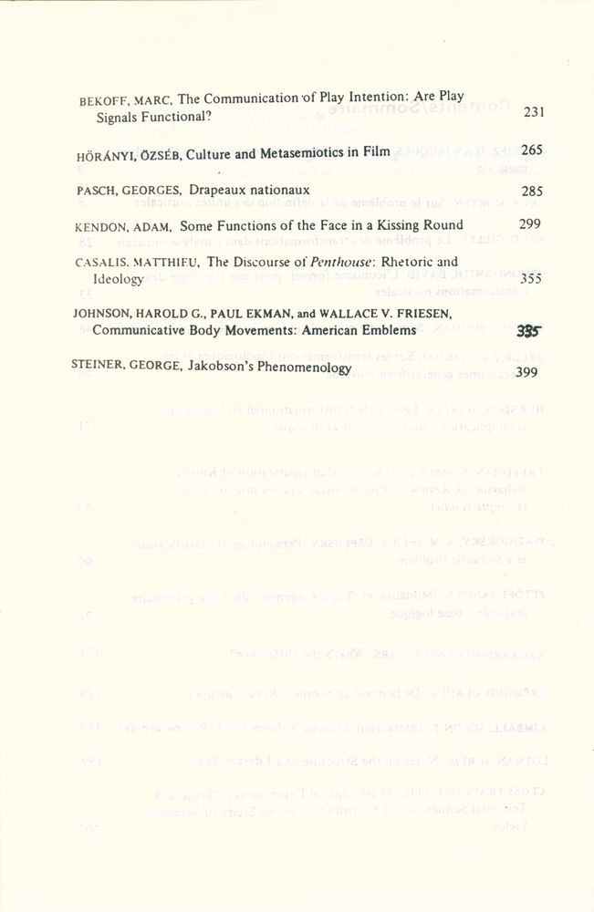 『SEMIOTICA』 1975 Volume 15 4