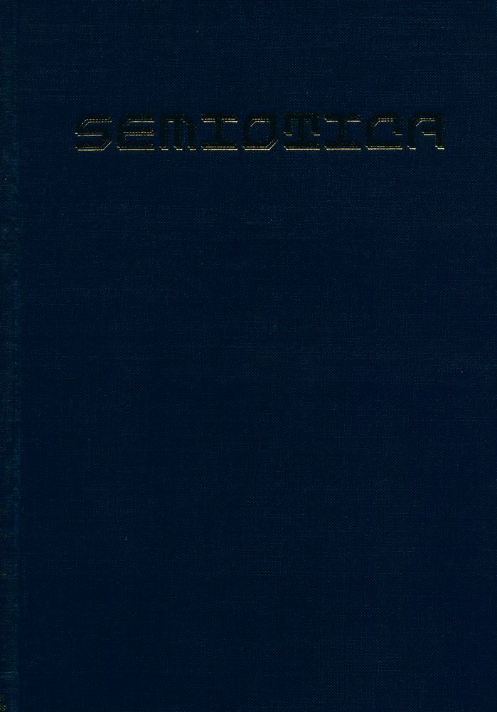 『SEMIOTICA』 1975 Volume 14 1