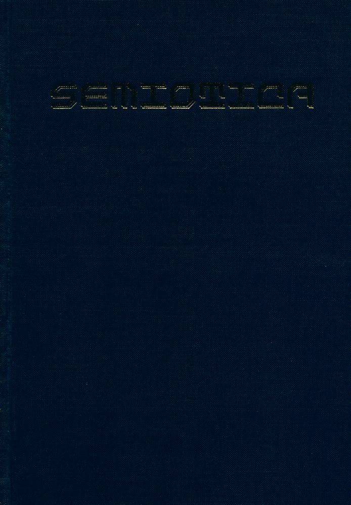 『SEMIOTICA』 1980 Volume 32 - 1/2 1