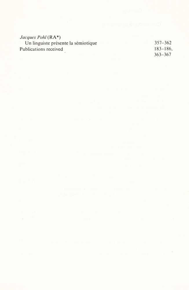 『SEMIOTICA』 1980 Volume 32 - 1/2 5