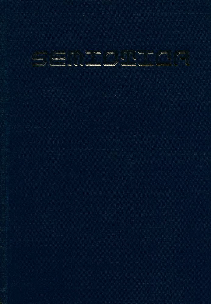 『SEMIOTICA』 1981 Volume 34 - 1/2 1