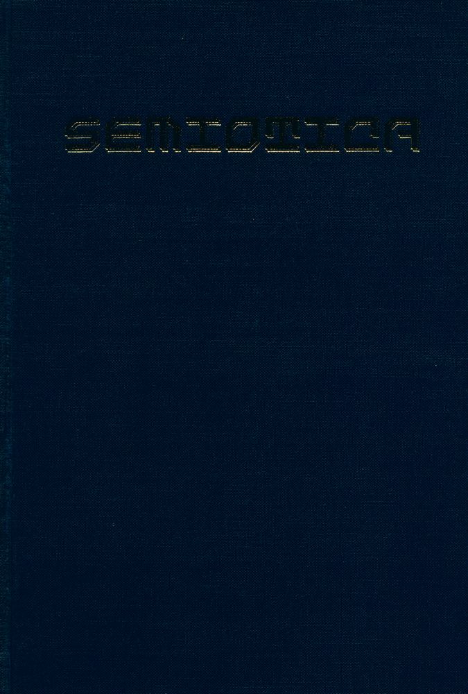 『SEMIOTICA』 1981 Volume 37 - 1/2 1