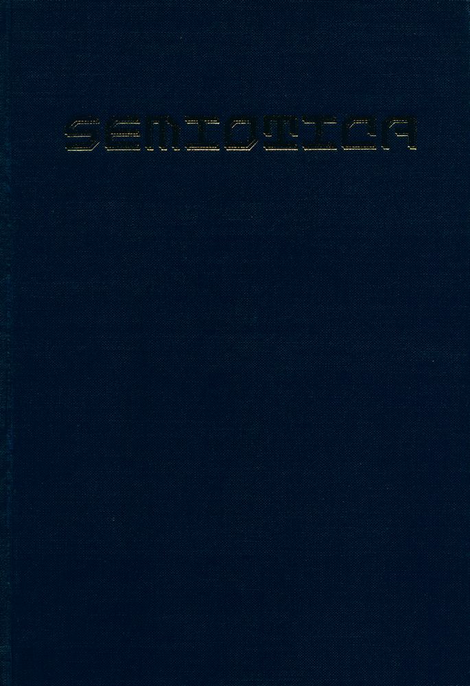 『SEMIOTICA』 1982 Volume 40 - 1/2 1