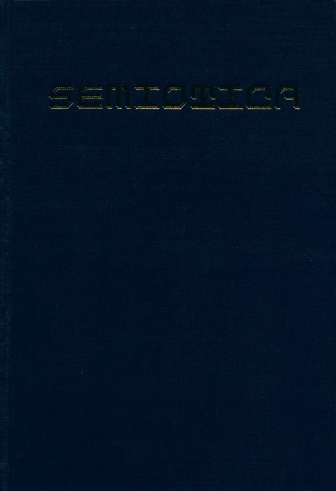 『SEMIOTICA』 1984 Volume 50 - 1/2 1
