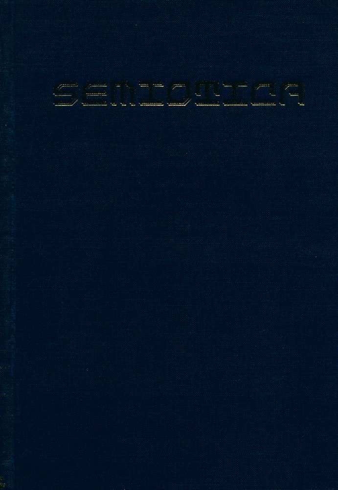 『SEMIOTICA』 Vol. 24 - 1/2 1