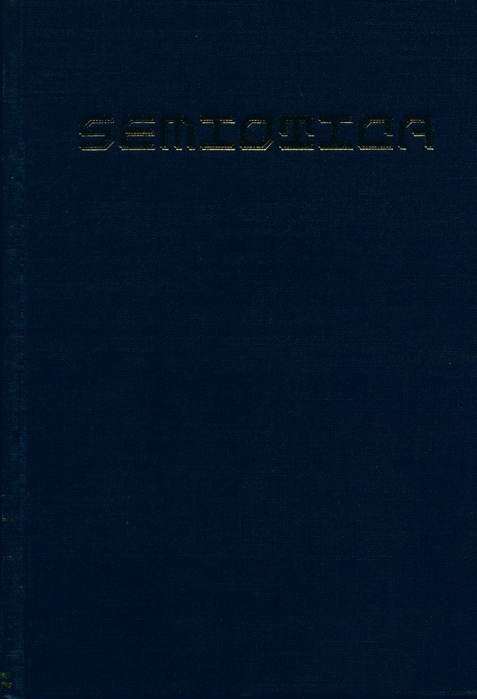 『SEMIOTICA』 1983 Volume 45 - 1/2 1