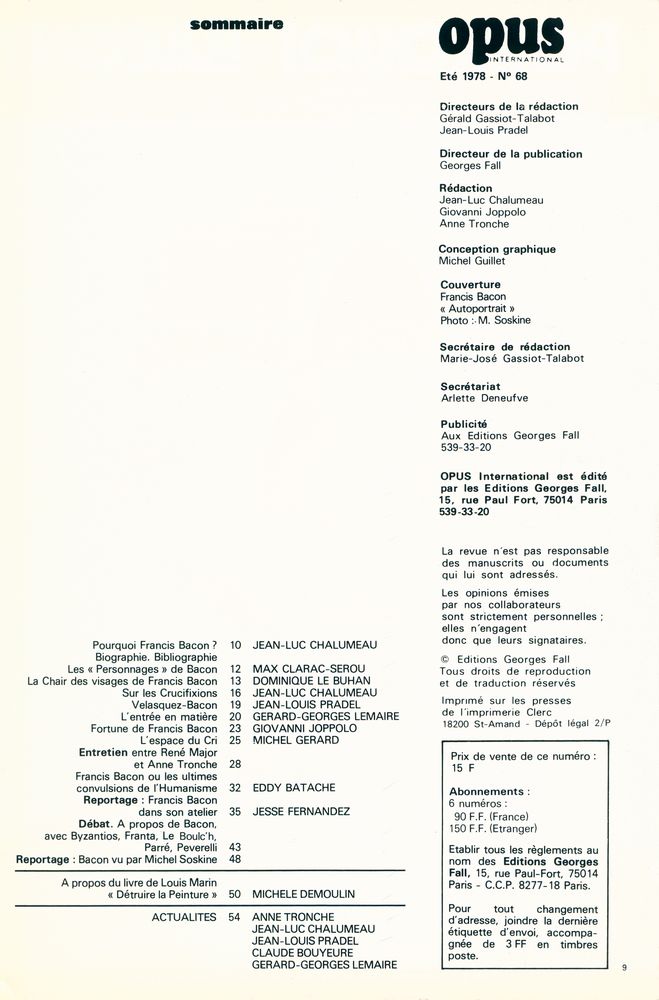 『opus INTERNATIONAL』 68 1978 2